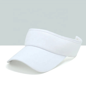 Visera Unisex Ajustable con Borde Curvo, Gorra de Protección Solar para Exteriores para Adultos, Primavera Verano, 100% Poliéster, Rojo, Rosa, Azul Marino, Blanco - Product Image 4