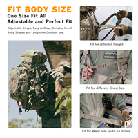 Sac à dos tactique Molle camouflage imperméable robuste pour randonnée et camping, personnalisable OEM, en polyester multi-usages