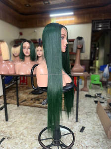 วิกผมมนุษย์เวียดนามทรงตรงยาว8-30นิ้ววิกผมมนุษย์สีเขียวเข้ม - Product Image 4