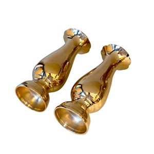 Vase Trompette Fleur en Laiton Poli Fait Main de 4 pouces, Métal Doré de Luxe, Décoration Élégante pour Mariage, Maison et Table, Bouddhiste - Product Image 6