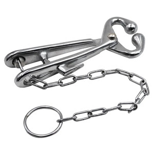 Porte-nez de taureau de qualité supérieure en acier inoxydable, outil de manipulation du bétail, équipement agricole robuste et durable - Product Image 5