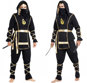 Nuevo Uniforme Ninja con Estampado de Dragón para Hombre, Transpirable, Disfraz de Guerrero Ninja Negro para Adulto, Uniformes Ninja Profesionales Personalizados - Product Image 4