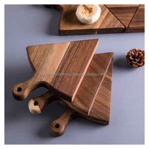 Planche à découper rectangulaire en bois massif de haute qualité, personnalisée, en stock pour une utilisation en cuisine, accessoire unique et élégant, sur mesure - Product Image 3