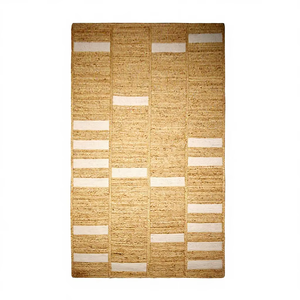 Alfombra Trenzada de Yute y Algodón - Product Image 1
