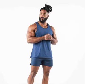 กางเกงขาสั้นออกกำลังกายผู้ชาย ผ้าแห้งเร็ว ระบายอากาศได้ดี ปรับแต่งได้ ไซส์ใหญ่ สำหรับฟิตเนส ออกกำลังกาย เล่นกีฬา วิ่งจ๊อกกิ้ง เทรนนิ่ง - Product Image 4