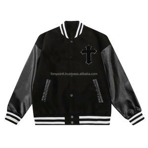 Chaqueta Para Hombre Old School Letterman Jacket Otoño Invierno Hombres Warm Patch Wool Varisty Jacket - Product Image 6