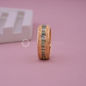 Trendy Design Lab Grown Diamond <b>Ring</b> Radiant Cut Diamond <b>Ring</b> for Men's with IGI Certified & VVS Clarity from <b>Indian</b> Supplier - Product Image 4