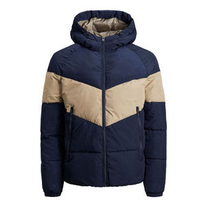 Detachable Custom Embroidery Logo <b>Men's</b> Hooded Custom Warm Thick Outdoor puffer <b>jacket</b> Winter Coat Quilted Padded Bubble <b>Jacket</b> - Product Image 3