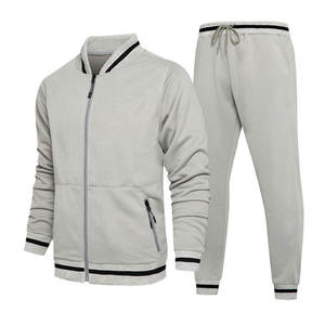 Survêtement d'entraînement personnalisé OEM 2025 pour homme, respirant, 100 % polyester, col montant, demi-fermeture éclair, manches longues - Product Image 3