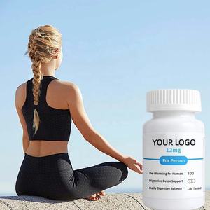 Op voorraad, op maat gemaakte 12mg supplement voor menselijke ontworming & spijsverteringsgezondheid - Detox ondersteuning & dagelijkse spijsverteringsbalans (100 stuks) - Product Image 3