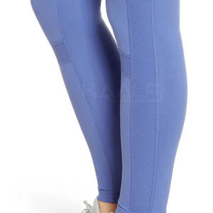 Legging de yoga élastique à taille basse, MOQ faible, couleur unie, taille mi-haute, haute qualité, respirant, écologique, séchage rapide, pour femme, idéal pour le fitness - Product Image 5