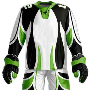 Uniformes de hockey sur glace pour hommes de haute qualité, design personnalisé, séchage rapide, antibactériens, confortables, respirants, polyester, nom de l'équipe OEM - Product Image 6