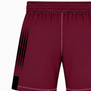 Maroon Black <b>White</b> Rugby <b>Shorts</b> Team Uniform Breathable Lightweight Custom Training Sportswear Athletic Performance <b>Shorts</b> - Product Image 4