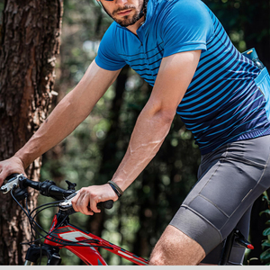 Maillot de cyclisme pour hommes aux couleurs vives, chemise de vélo à manches courtes, vêtements de vélo de route respirants, vêtements de sport de plein air, haut de cyclisme - Product Image 5