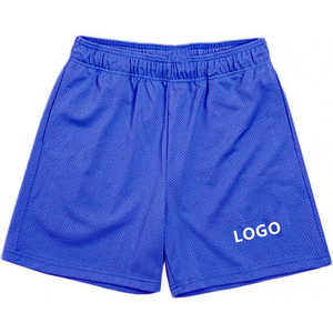 Shorts en maille double couche pour hommes, personnalisables avec logo et couleur, motif uni, style décontracté d'été, sublimation, short vierge personnalisé - Product Image 2