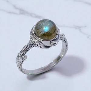 Bagues en argent sterling 925 avec turquoise bleue naturelle, bijoux en argent de qualité supérieure, prix de gros - Product Image 3