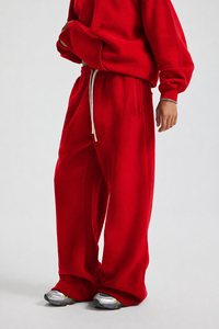 Pantalons de jogging en coton personnalisés, impression sérigraphique, coupe large, pour marques streetwear américaines, tailles S M L XL. - Product Image 4