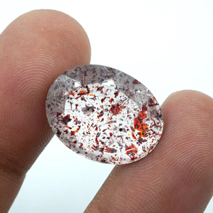 Piedra Preciosa Natural Transparente Super Seven de Corte Ovalado de 16.20 Quilates (20x15.5x8mm) Marca HAYAAT GEMS para la Fabricación de Joyas - Product Image 6