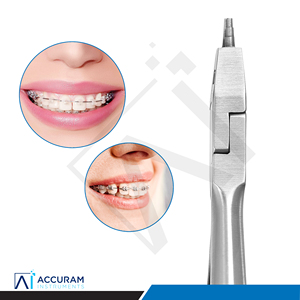 Alicates Kim de Ortodoncia Accuram, Alicates de Doble Propósito para Cortar y Doblar Alambres, Acero Inoxidable, Instrumento Quirúrgico Dental Manual, con Certificación CE - Product Image 6