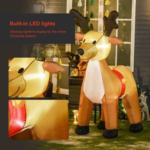 Renna Gonfiabile Natalizia in PVC da 6 Piedi con Luci LED per Esterni, Decorazione da Giardino, Addobbi Natalizi Gonfiabili - Product Image 3