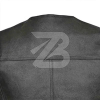 Veste de moto en cuir réversible, imperméable et coupe-vent, personnalisable pour homme, fermeture éclair avant, grandes tailles