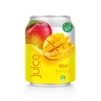 100% Pure Natuurlijke Mango Sap Drink Fruit Naturel Fruitsap Private Label 250ml Blik Rita Company Vietnam OEM ODM Eigen Merk