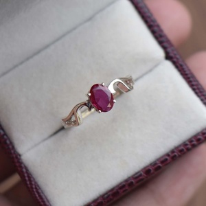 <b>Ruby</b> Ring S925 Sterling Silver Statement Jewelry Birthstone Ring Elegant Fine Jewelry Gift For Women Gemstone - Product Image 2