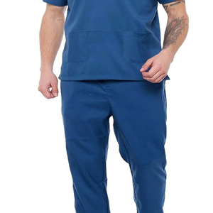 New Style Medical <b>Scrubs</b> <b>Sets</b> for Men Nurse and Housekeeping Uniforms Polyester Cotton Hospital Uniforms - Product Image 2