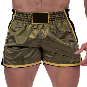 Pantalones Cortos de Satén para Hombre, Color Sólido Negro y Verde Oliva, Cintura Elástica, Estilo Casual con Raya Lateral, Tejido Transpirable - Product Image 5