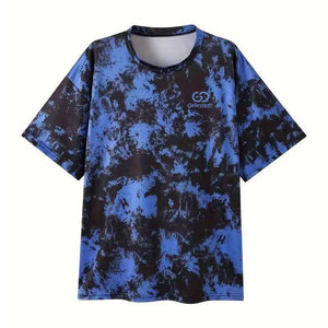 Camisa de hombre con estampado tie-dye personalizado y elegante, suave, 100% algodón, ropa informal de moda urbana para hombre - Product Image 1