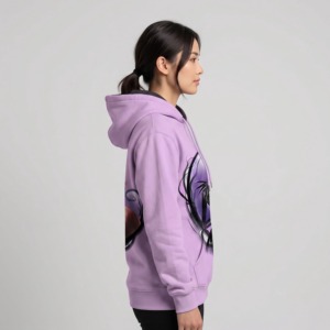 Purple <b>Halloween</b> Character 3D Printed Men’s Pullover <b>Hoodie</b> Regular Fit Casual Streetwear Autumn Hooded Sweatshirt - Product Image 3