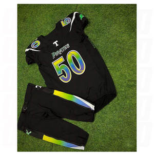 Uniforme de football américain réversible d'usine d'origine, impression personnalisée sur sergé, maillots de haute qualité pour adultes, couleur personnalisée - Product Image 3