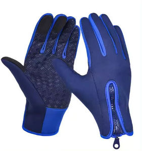 Breathable <b>Bike</b> Gloves Full <b>Finger</b> Pad Cycling Gloves Touchscreen Reflective Mountain Biking Bicycle Gloves Wholesale Price - Product Image 4