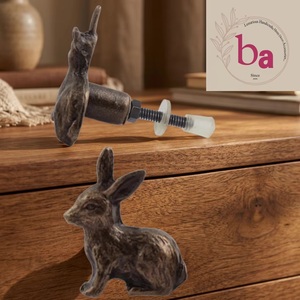 Tirador de Cajón con Forma de Conejo de Hierro Fundido, Diseño Moderno para Muebles de Dormitorio, Fácil Instalación - Product Image 3