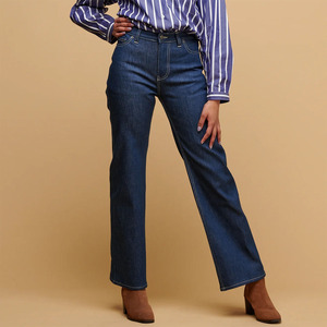 Fashion Slim Fit Mid Waist Denim <b>Jeans</b> Women's Classic Casual Regular Fit <b>Elastic</b> Waist Breathable Anti Wrinkle Polyester Cotton - Product Image 2