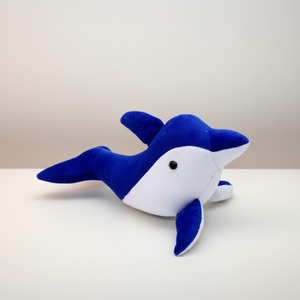 Peluche dauphin de haute qualité, jouet en peluche mignon et doux pour enfants, cadeau d'anniversaire, vente en gros - Product Image 2