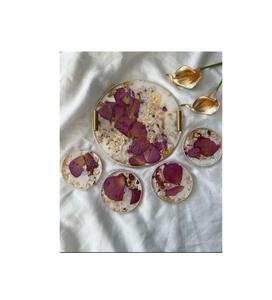 Sous-verre en résine personnalisé avec option de gravure sur mesure, cadeau unique pour anniversaire, anniversaire de mariage et célébration spéciale - Product Image 2