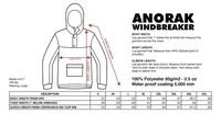 Veste Anorak Homme en Nylon Imperméable Coupe-Vent à Capuche Demi-Zip avec Patchwork et Motifs Cartoon, Coupe-Haut Personnalisée