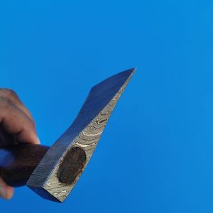 Carbon Steel Outdoor Hatchet Hand <b>Axe</b> with Wooden Grip Portable <b>Wood</b> Cutting Tool for Camping Hiking Bushcraft and Garden - Product Image 4