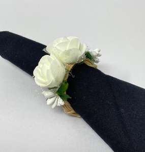 Anillo para Servilletas de Acrílico Rosa, Clásico, Circular, Duradero y Ecológico, 2.5cm, para Camping - Product Image 1