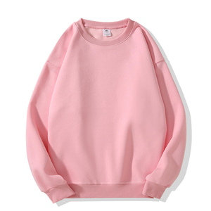 Sweat-shirt à col rond noir pour femme, 100% coton tricoté, couleur unie, manches longues, vêtements d'automne décontractés - Product Image 3