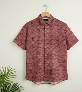 Camisa Formal de Hombre a Rayas 100% Algodón Hecha a Mano, Cuello Clásico, Cierre de un Botón, Manga Corta - Transpirable, Venta al por Mayor - Product Image 5