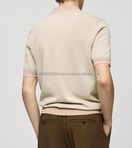 Chemise polo 100% coton, coupe ample, broderie, motif uni, style décontracté, livraison DDP, chemises polo pour hommes - Product Image 2