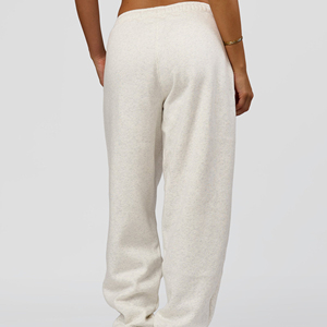 Pantalon Harem ample pour femme, taille mi-haute, cordon de serrage, couleur unie, en molleton de coton, décontracté, longueur intégrale, pour l'automne - Product Image 2