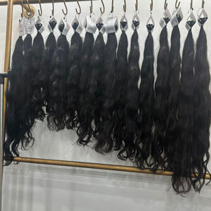 Extensiones de Cabello Indio Ondulado y Liso Rizado, Extensiones de Cabello Humano Natural, Ligeras y Ecológicas, Paquete a Granel - Product Image 1