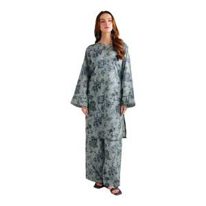 Collection de vêtements imprimés pour femmes en gros, ensemble 2 pièces en tissu lawn, vêtements indiens et pakistanais, mode estivale tendance, logo personnalisé - Product Image 1