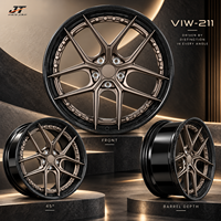 Jantes forgées en carbone à cinq branches, 18-22 pouces, 5x112 5x114.3, deux pièces, VIW-211 pour BMW Audi Mercedes-Benz