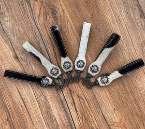 Nuevo Real hecho a mano cuero de vaca genuino lindo encantador muñequera forma llavero estilo occidental accesorio vaquera muñequera llavero - Product Image 3