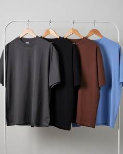 เสื้อยืดโอเวอร์ไซส์ผู้ชาย ผ้าฝ้าย 100% แขนสั้น คอกลม แบบเรียบ สไตล์วินเทจลำลอง สำหรับฤดูร้อน - Product Image 1