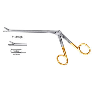 JACKBILLY Caspar Instrumento Quirúrgico Manual Recto de Acero Inoxidable de 7 Pulgadas, Rongeur para Disco Intervertebral con Copa Fenestrada Lateral - Product Image 1